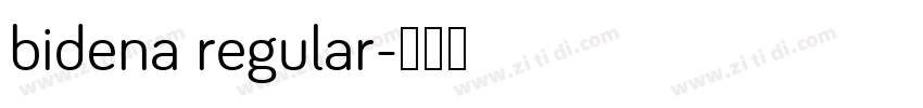 bidena regular字体转换